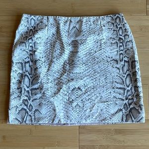 Roberto Cavalli Snakeskin Miniskirt